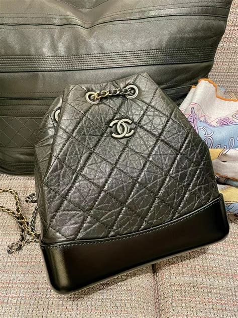 chanel gabrielle backpack small size|Chanel gabrielle backpack beige.